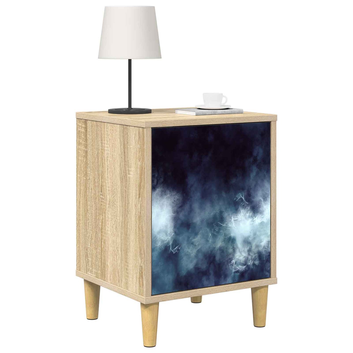 Nattbordskap RAALTE 2 stk. Sonoma eik 36 x 33 x 50 cm
