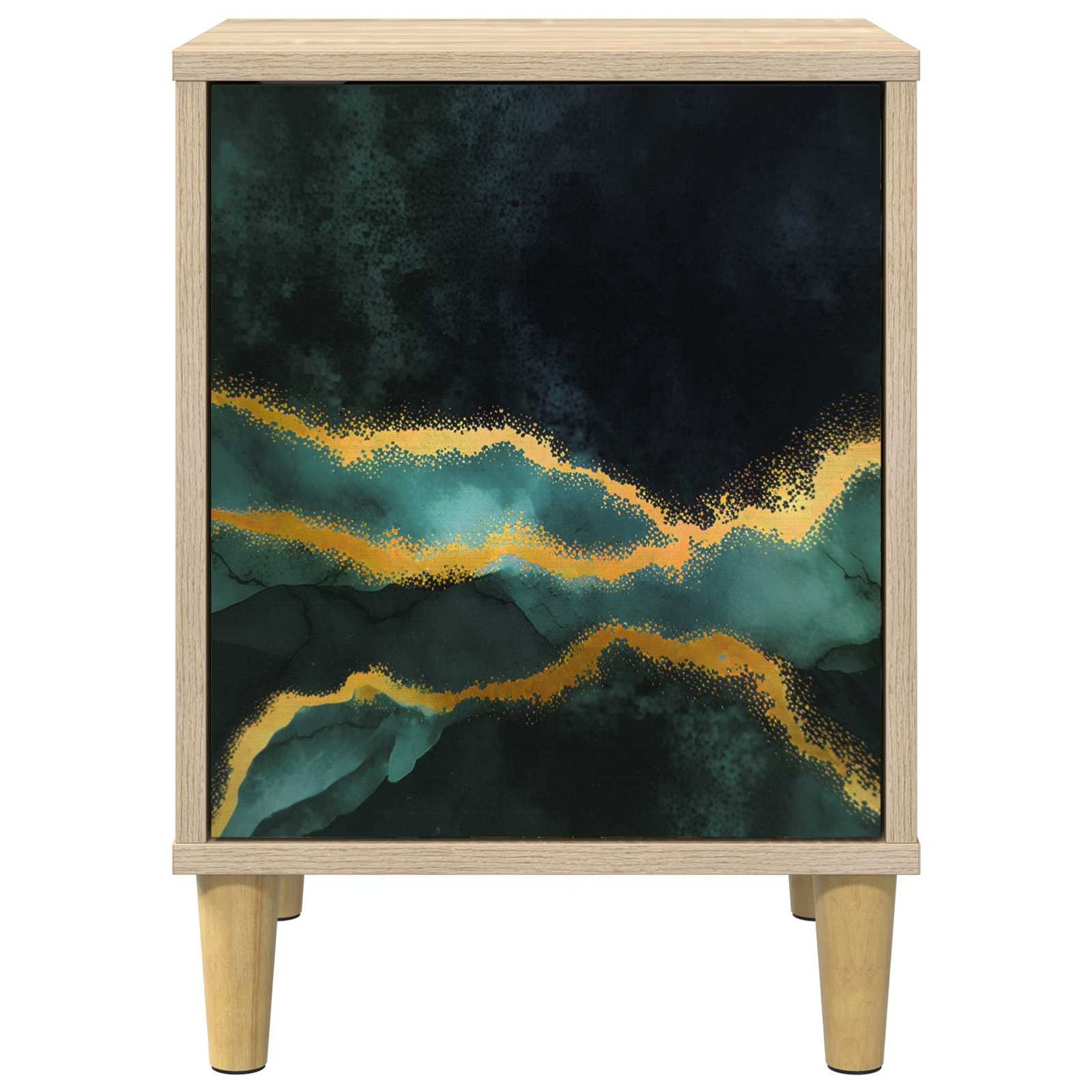 Nattbordskap WIJHE Sonoma eik 36 x 33 x 50 cm Konstruert tre