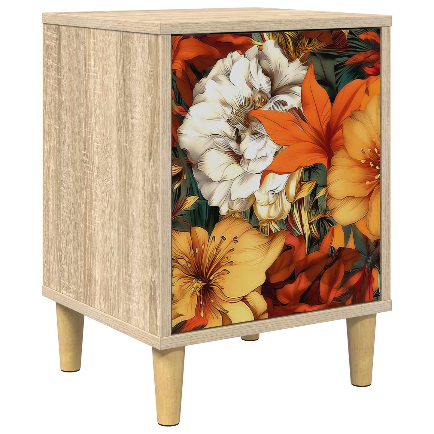 Nattbordskap GENNEP Sonoma eik 36 x 33 x 50 cm Konstruert tre