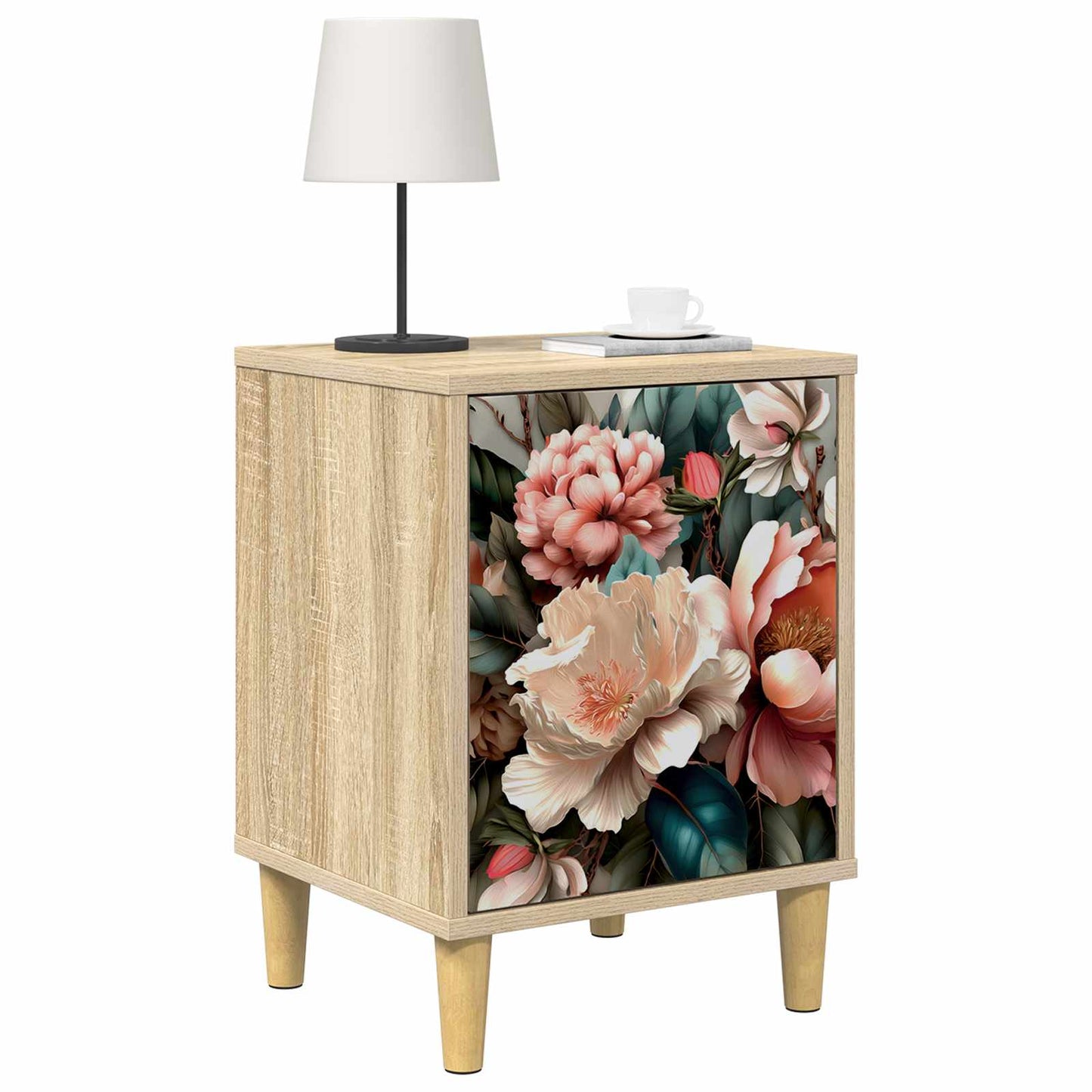 Nattbordskap BORNE 2 stk. Sonoma eik 36 x 33 x 50 cm