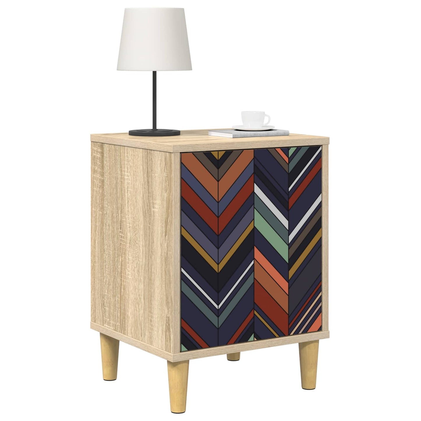 Nattbordskap OMMEN 2 stk. Sonoma eik 36 x 33 x 50 cm