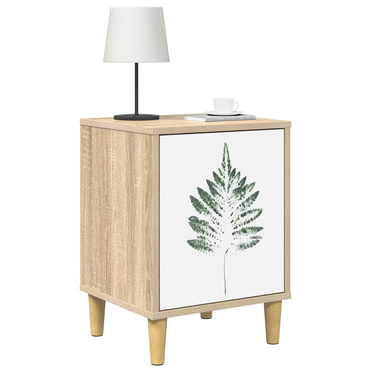 Nattbordskap HANAU 2 stk. Sonoma eik 36 x 33 x 50 cm