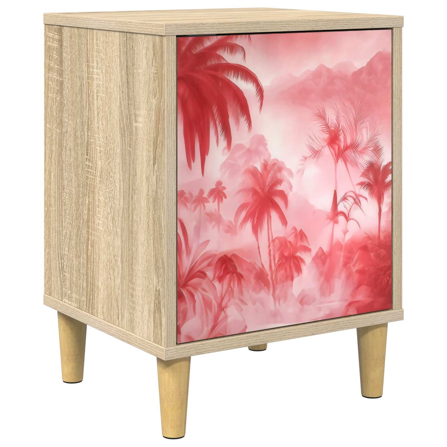 Nattbordskap AACHEN Sonoma eik 36 x 33 x 50 cm Konstruert tre