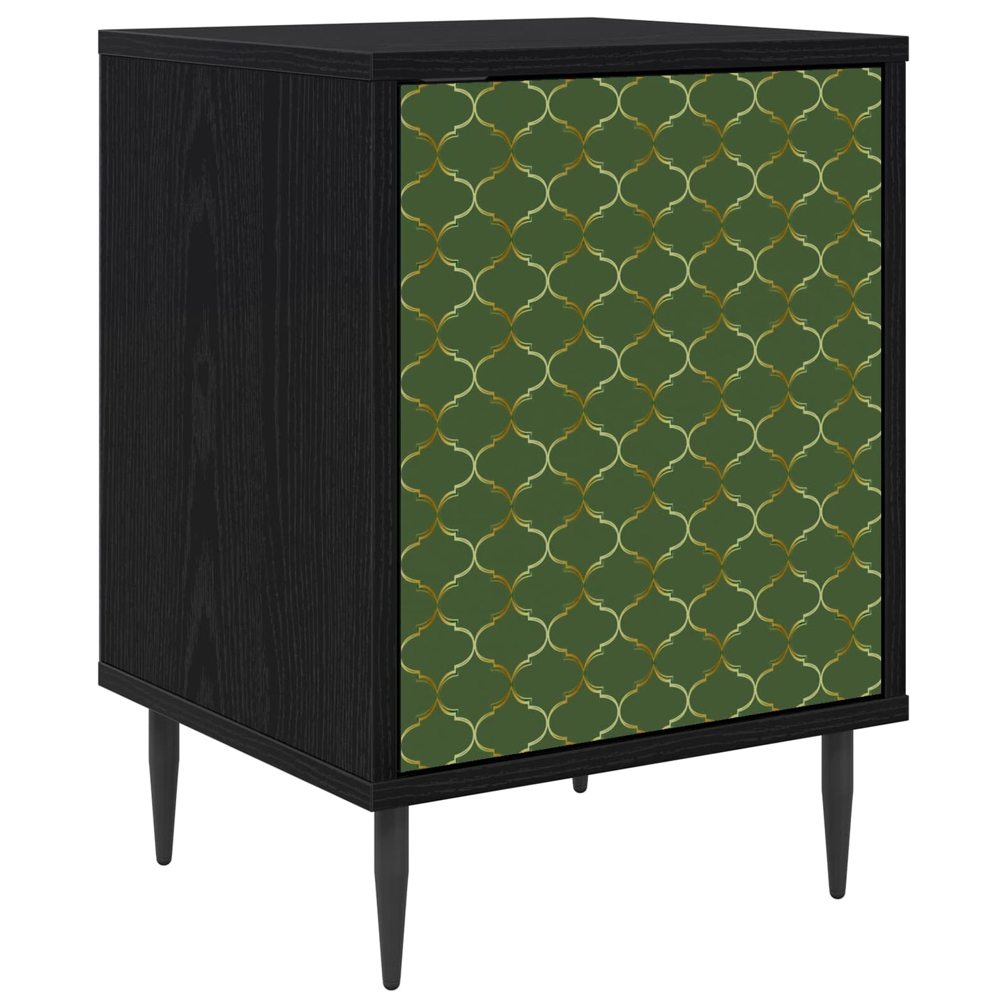 Nattbordskap GELEEN Svart eik 36 x 33 x 51 cm Konstruert tre