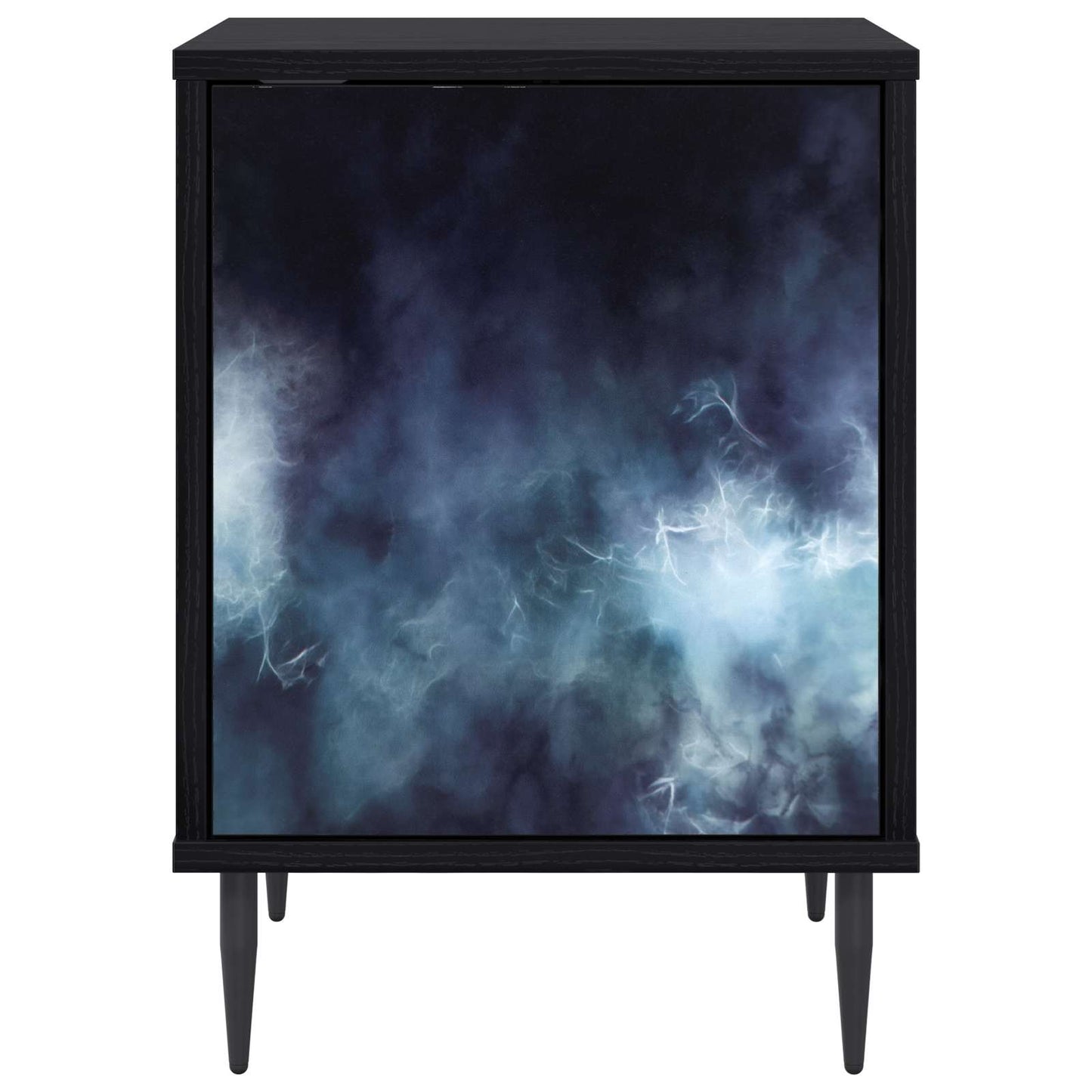 Nattbordskap RAALTE 2 stk. Svart eik 36 x 33 x 51 cm