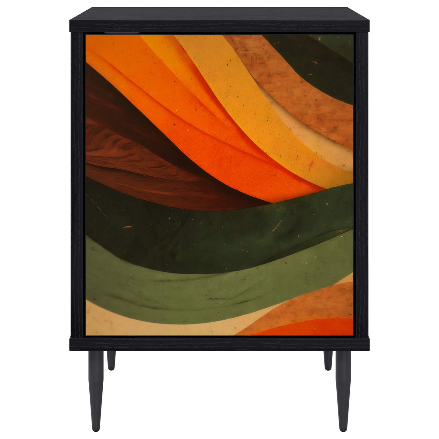 Nattbordskap BONN Svart eik 36 x 33 x 51 cm Konstruert tre