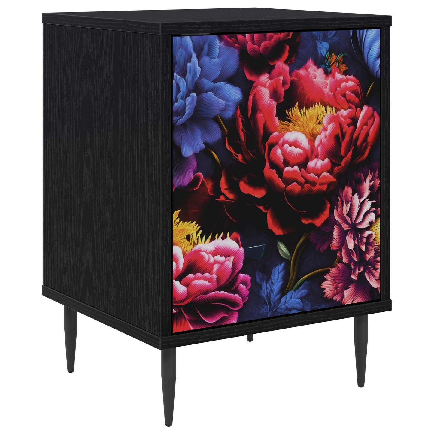 Nattbordskap KIEL Svart eik 36 x 33 x 51 cm Konstruert tre