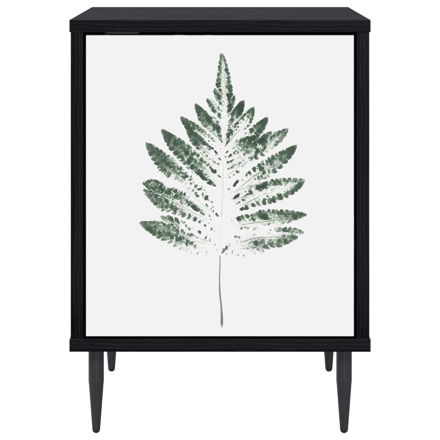 Nattbordskap HANAU Svart eik 36 x 33 x 51 cm Konstruert tre