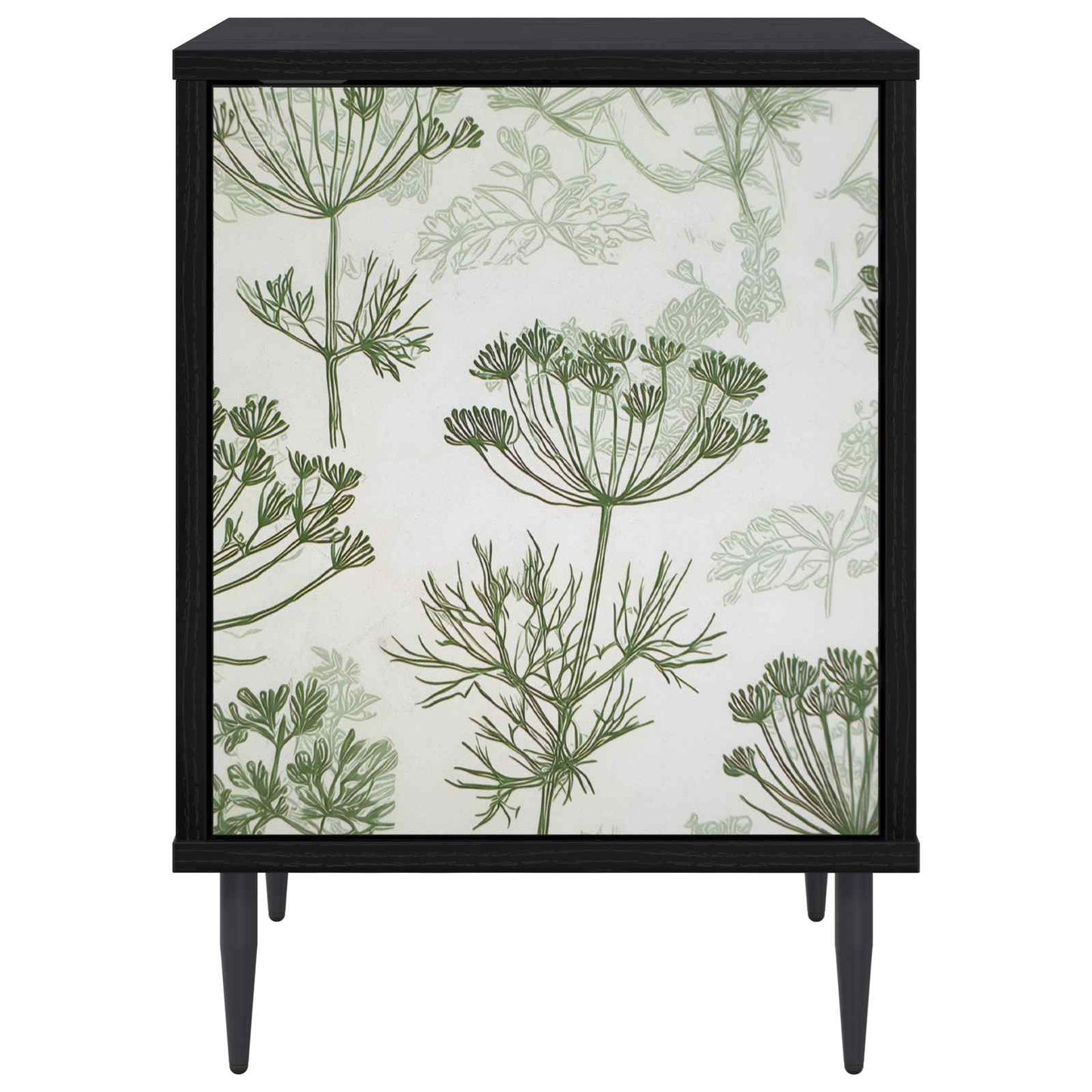 Nattbordskap GOTHA 2 stk. Svart eik 36 x 33 x 51 cm