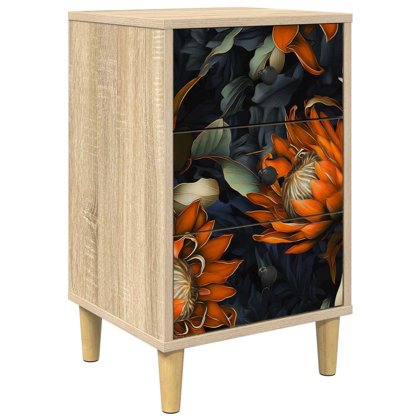 Nattbordskap LOCHEM Sonoma eik 36 x 33 x 60 cm Konstruert tre