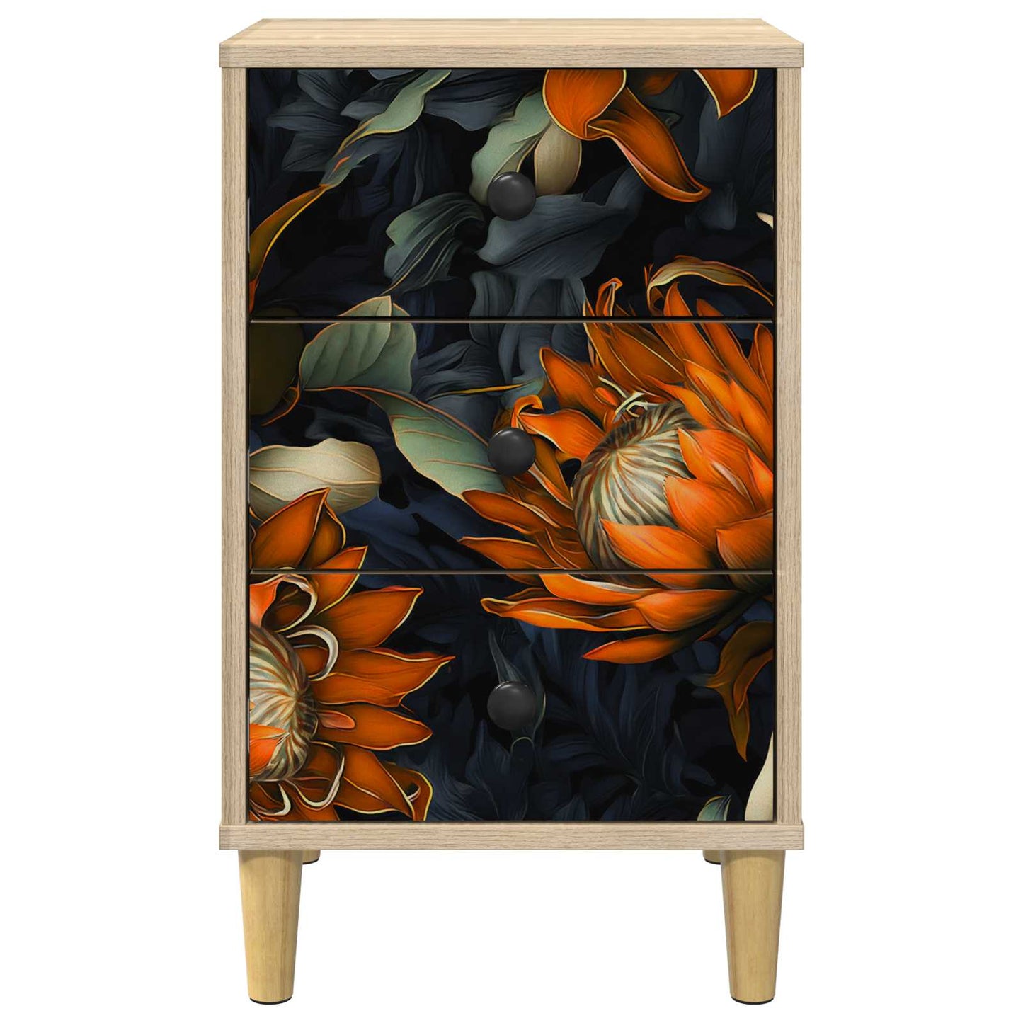 Nattbordskap LOCHEM Sonoma eik 36 x 33 x 60 cm Konstruert tre
