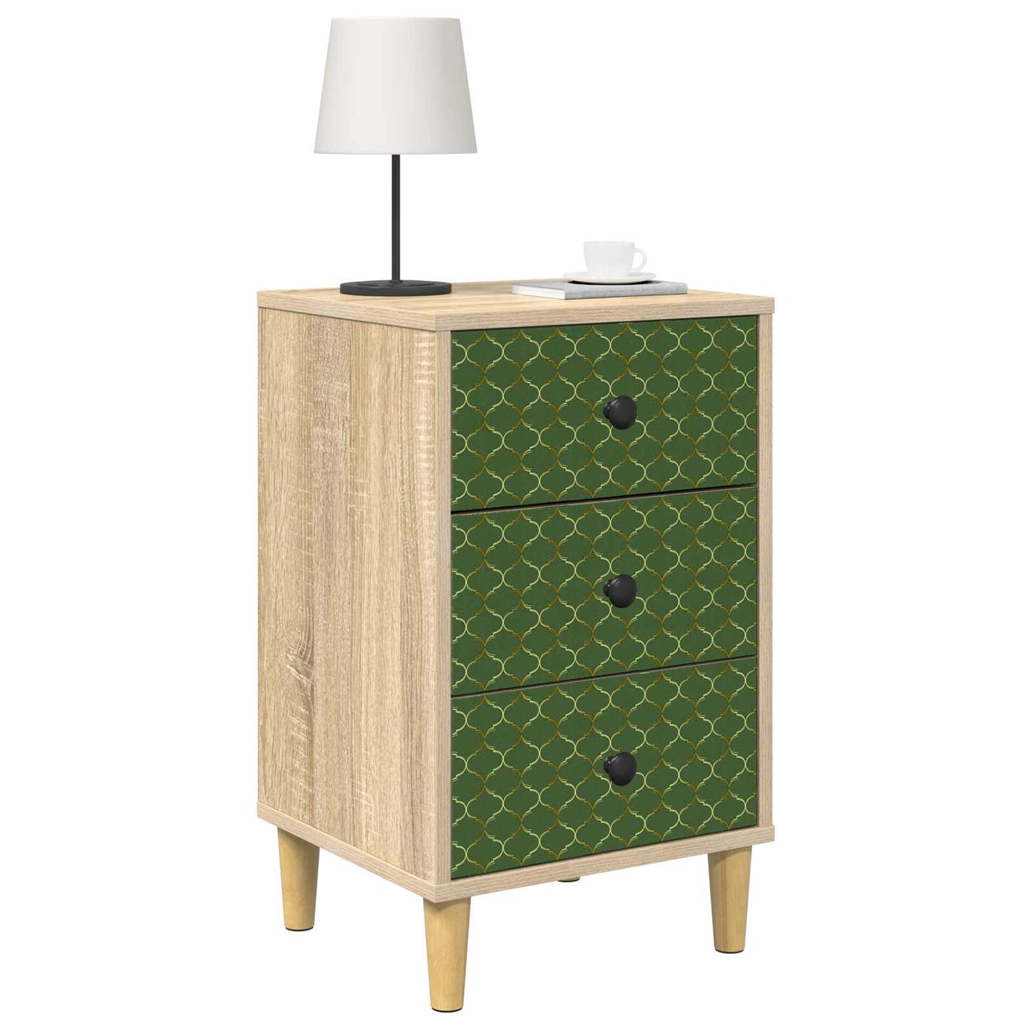 Nattbordskap GELEEN Sonoma eik 36 x 33 x 60 cm Konstruert tre