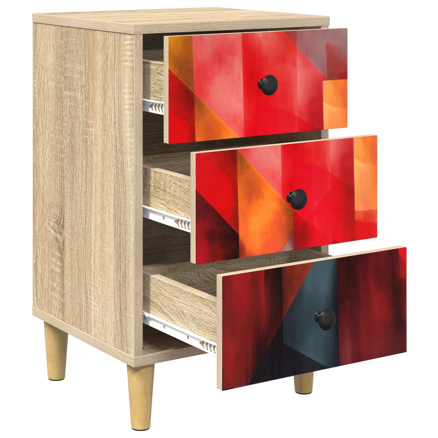 Nattbordskap HEESCH Sonoma eik 36 x 33 x 60 cm Konstruert tre