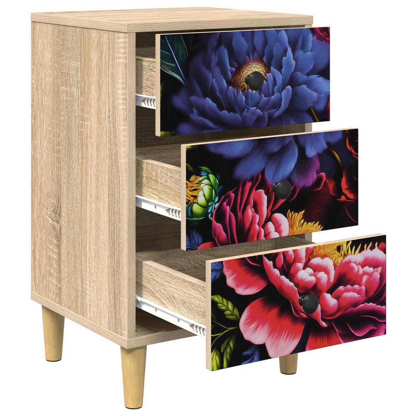 Nattbordskap KIEL Sonoma eik 36 x 33 x 60 cm Konstruert tre