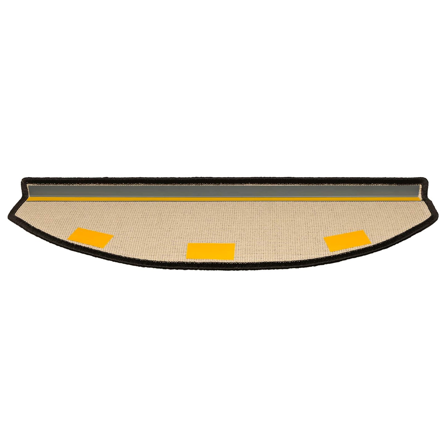 Selvlimende trappematter 15 pcs Antrasitt 80 x 24,5 x 3,5 cm