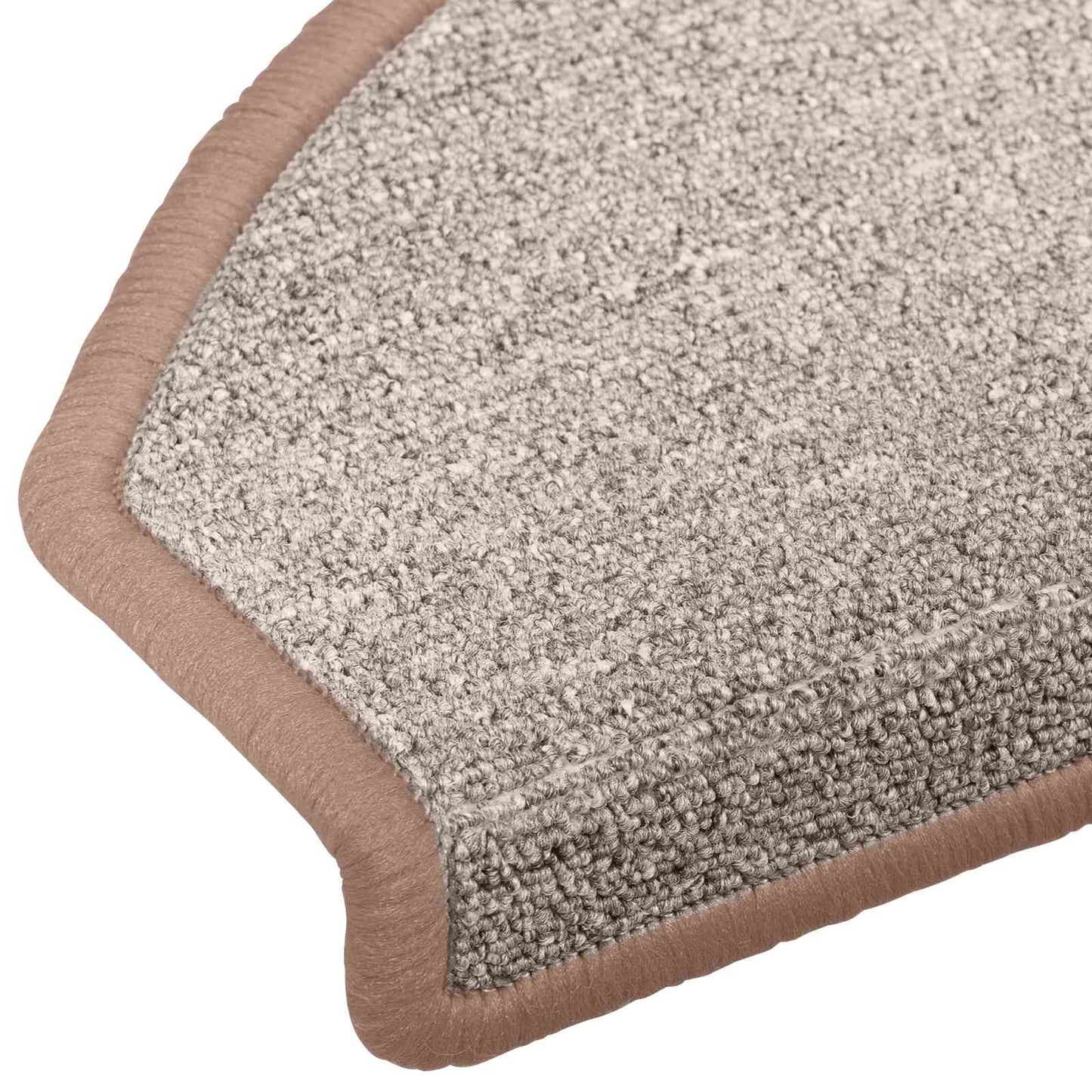 Selvlimende trappematter 15 pcs Lys Brun 80 x 24,5 x 3,5 cm