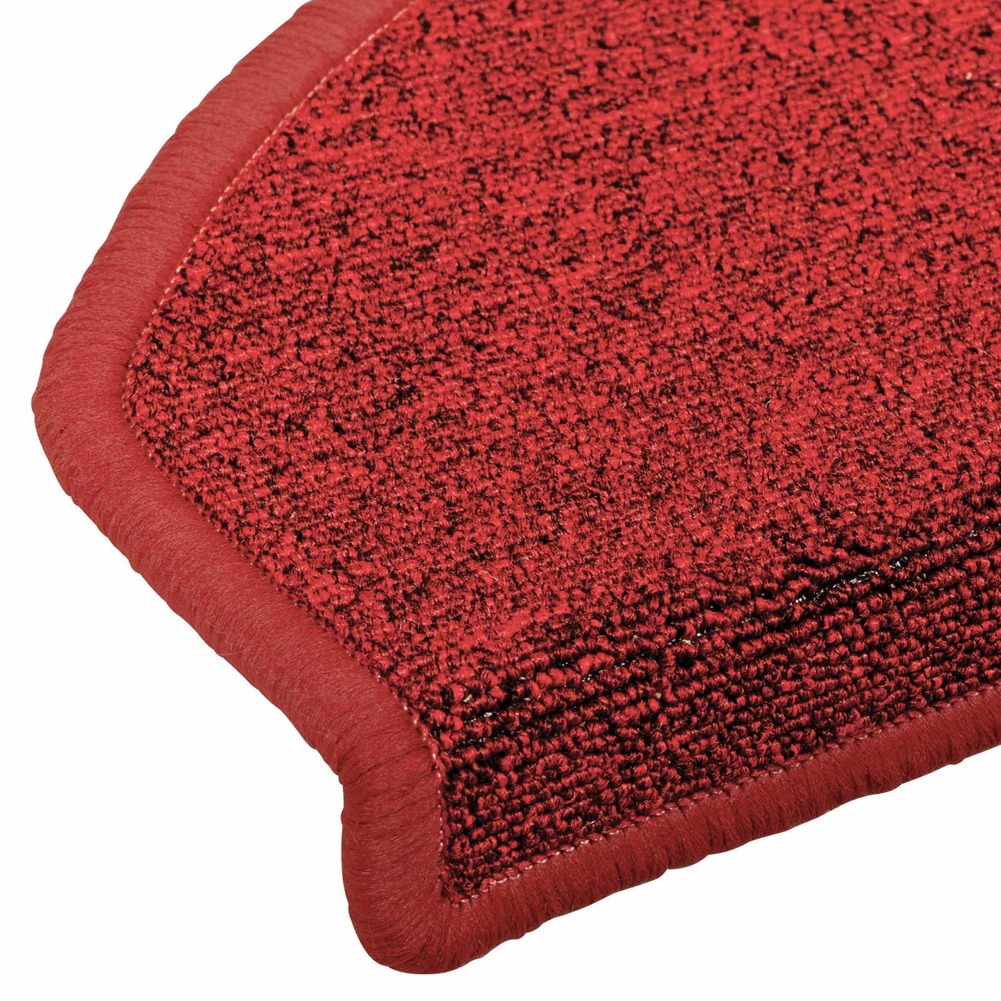 Selvlimende trappematter 15 pcs Rød 80 x 24,5 x 3,5 cm