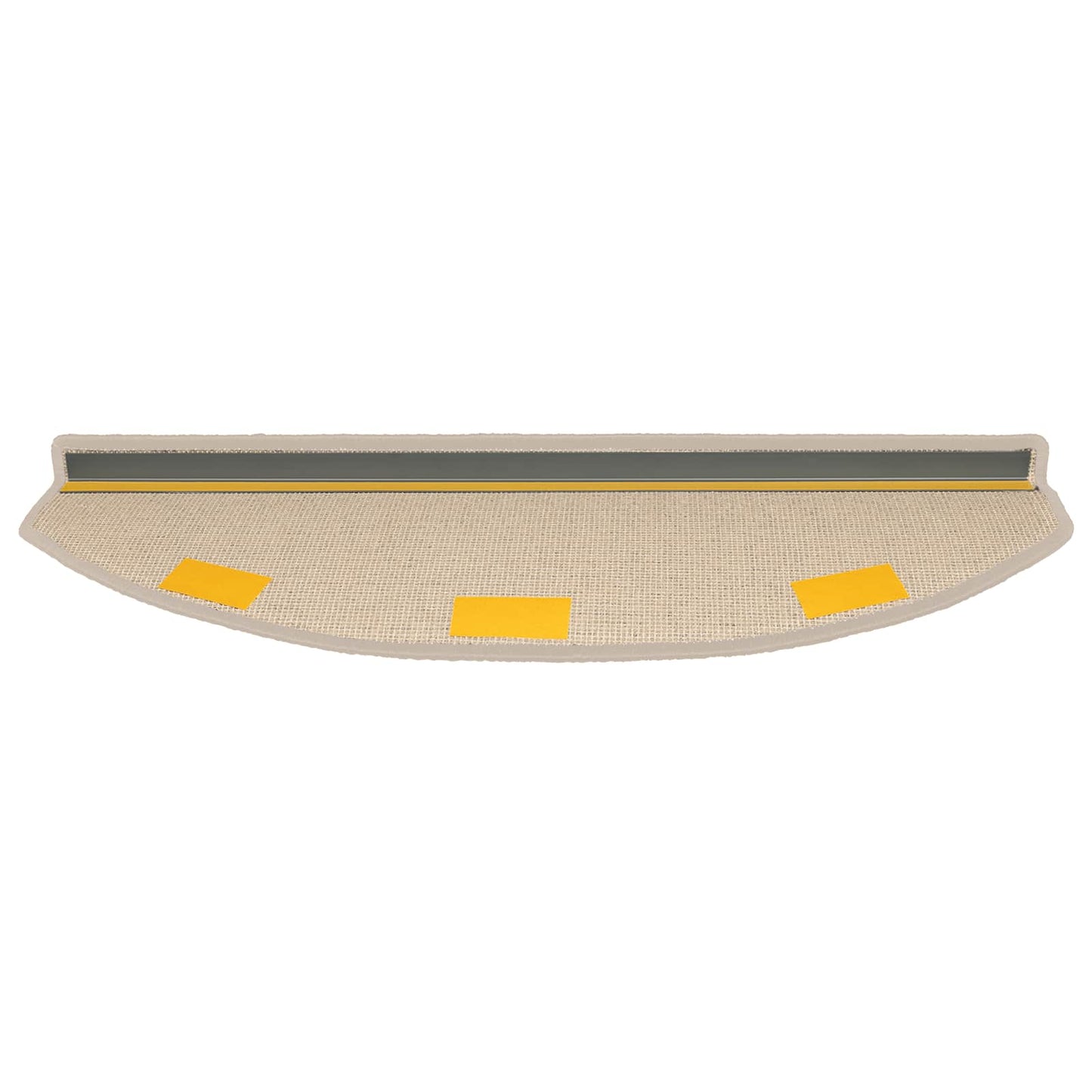 Selvlimende trappematter 15 pcs Gråbrun 80 x 24,5 x 3,5 cm