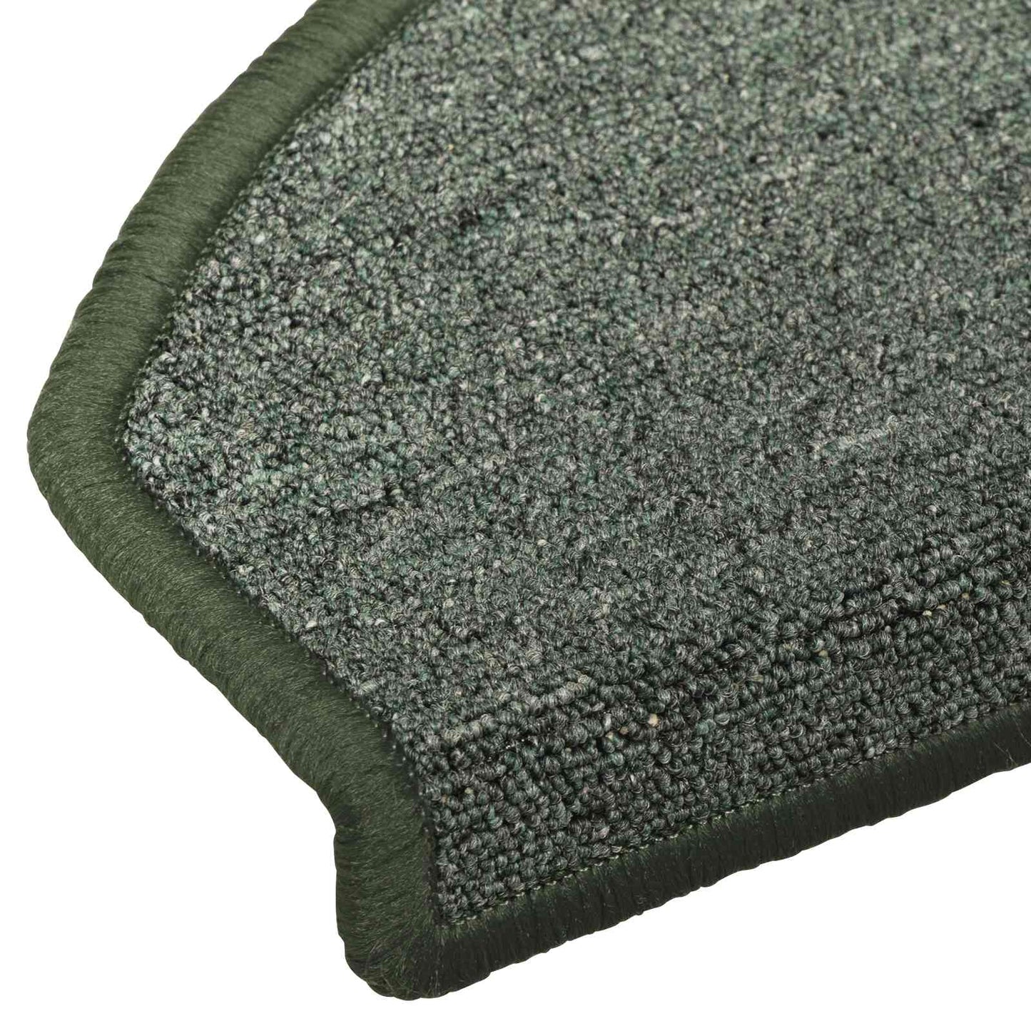 Selvlimende trappematter 15 pcs Mørkegrønn 80 x 24,5 x 3,5 cm