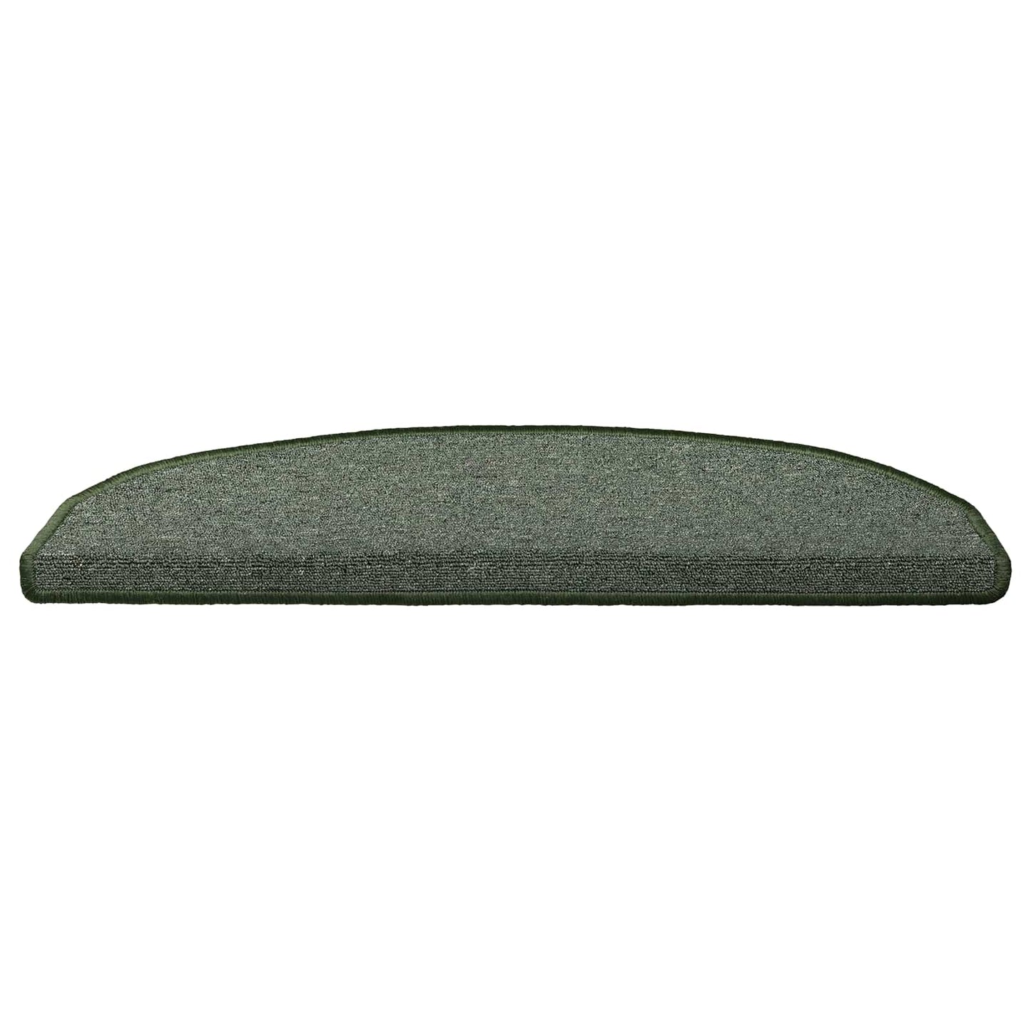 Selvlimende trappematter 15 pcs Mørkegrønn 80 x 24,5 x 3,5 cm