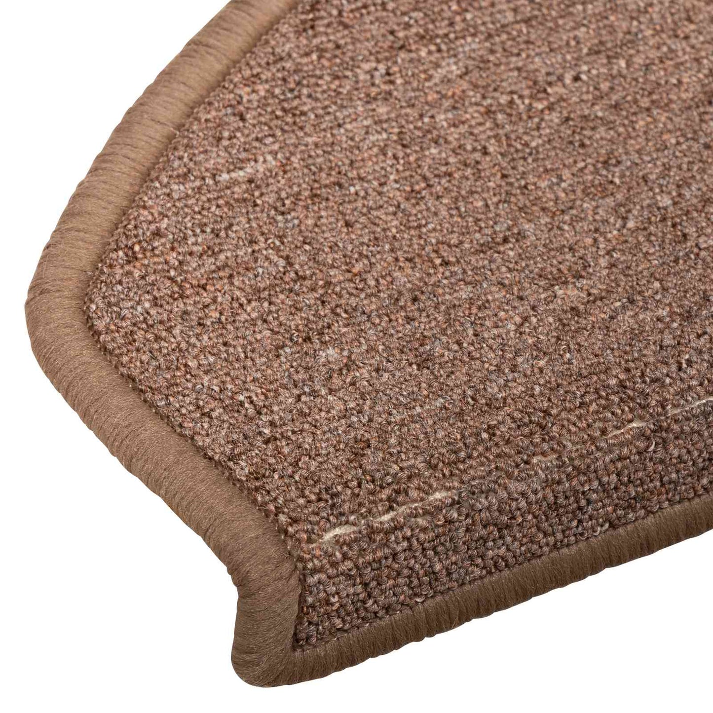 Selvlimende trappematter 15 pcs Brun 80 x 24,5 x 3,5 cm