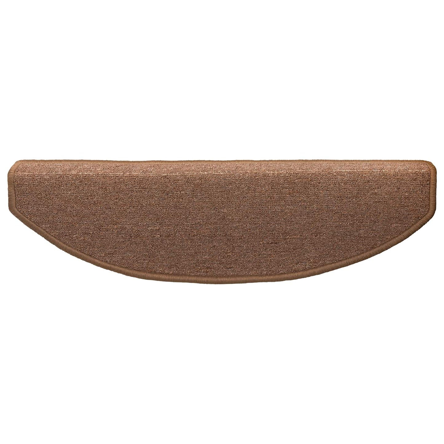 Selvlimende trappematter 15 pcs Brun 80 x 24,5 x 3,5 cm