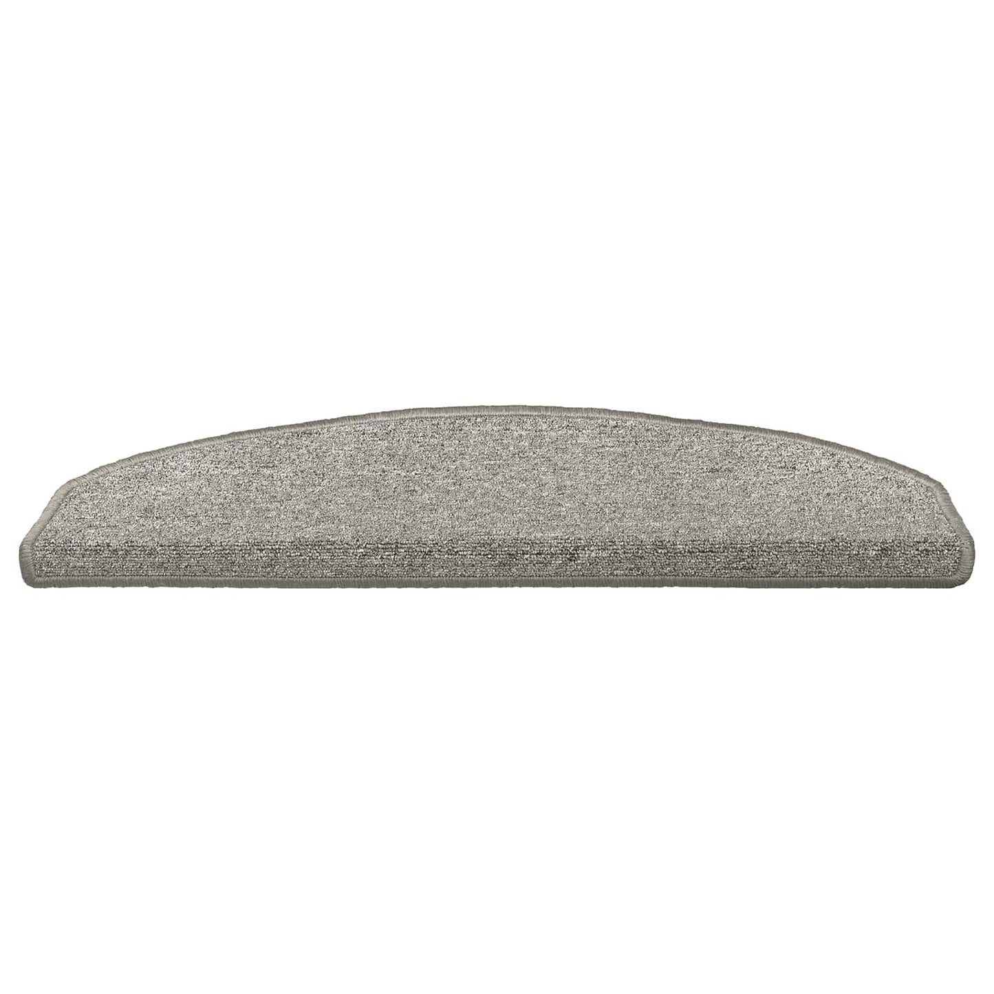 Selvlimende trappematter 15 pcs Lysegrå 80 x 24,5 x 3,5 cm