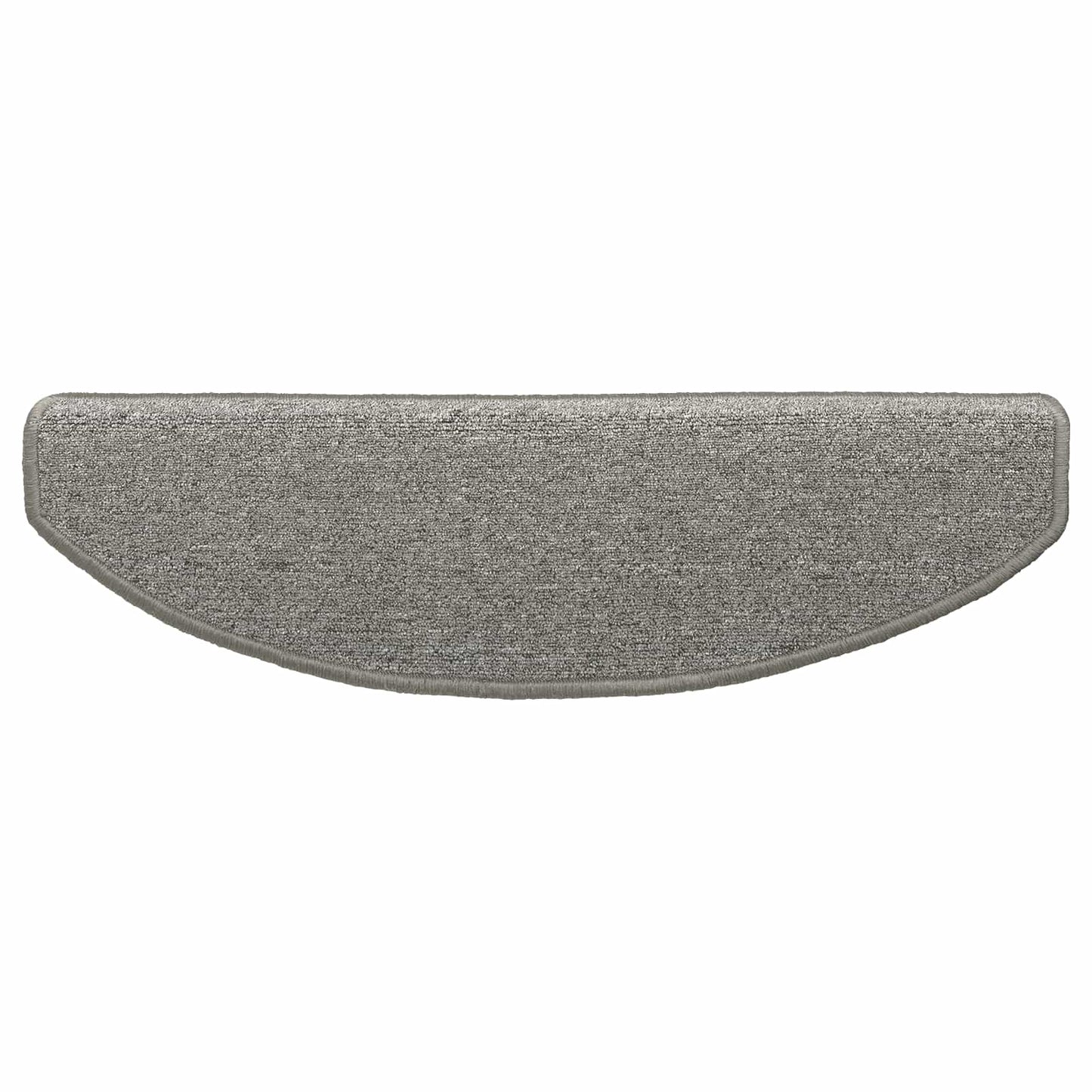 Selvlimende trappematter 15 pcs Lysegrå 80 x 24,5 x 3,5 cm