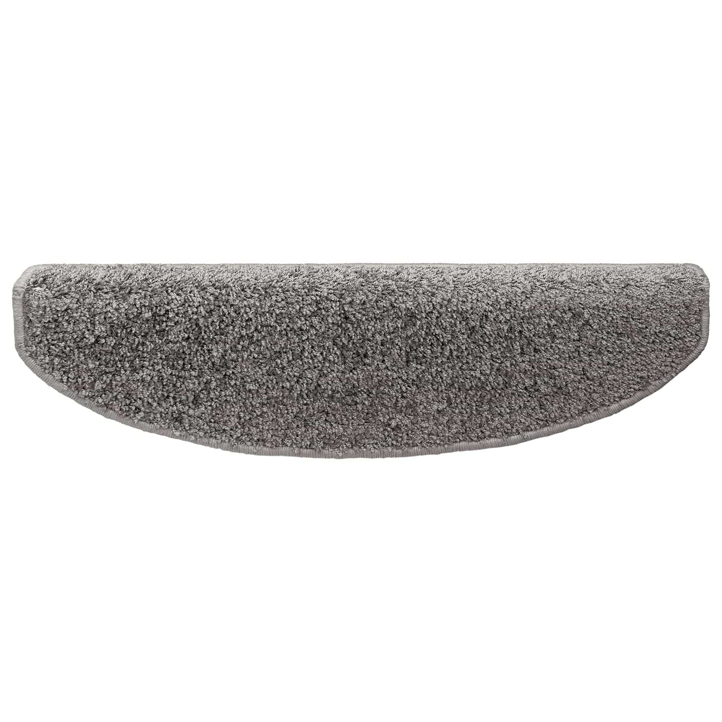 Selvlimende trappematter 15 pcs Grå 80 x 24,5 x 3,5 cm