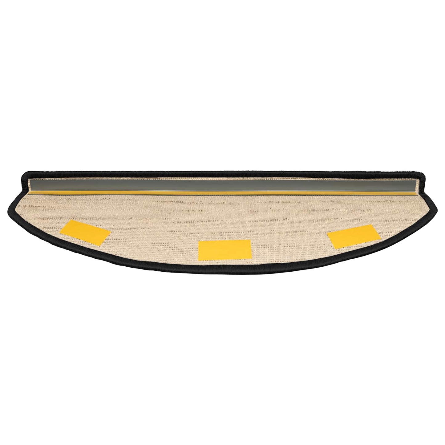 Selvlimende trappematter 15 pcs Antrasitt 80 x 24,5 x 3,5 cm