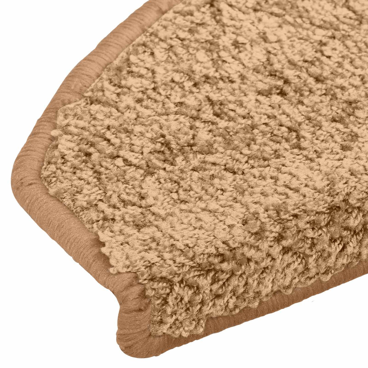 Selvlimende trappematter 15 pcs Beige 80 x 24,5 x 3,5 cm