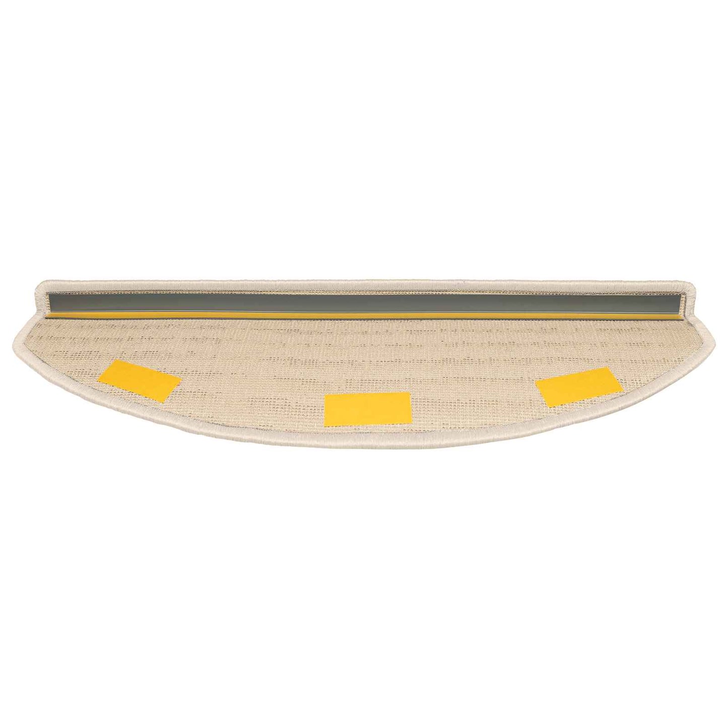 Selvlimende trappematter 15 pcs Lys Brun 80 x 24,5 x 3,5 cm