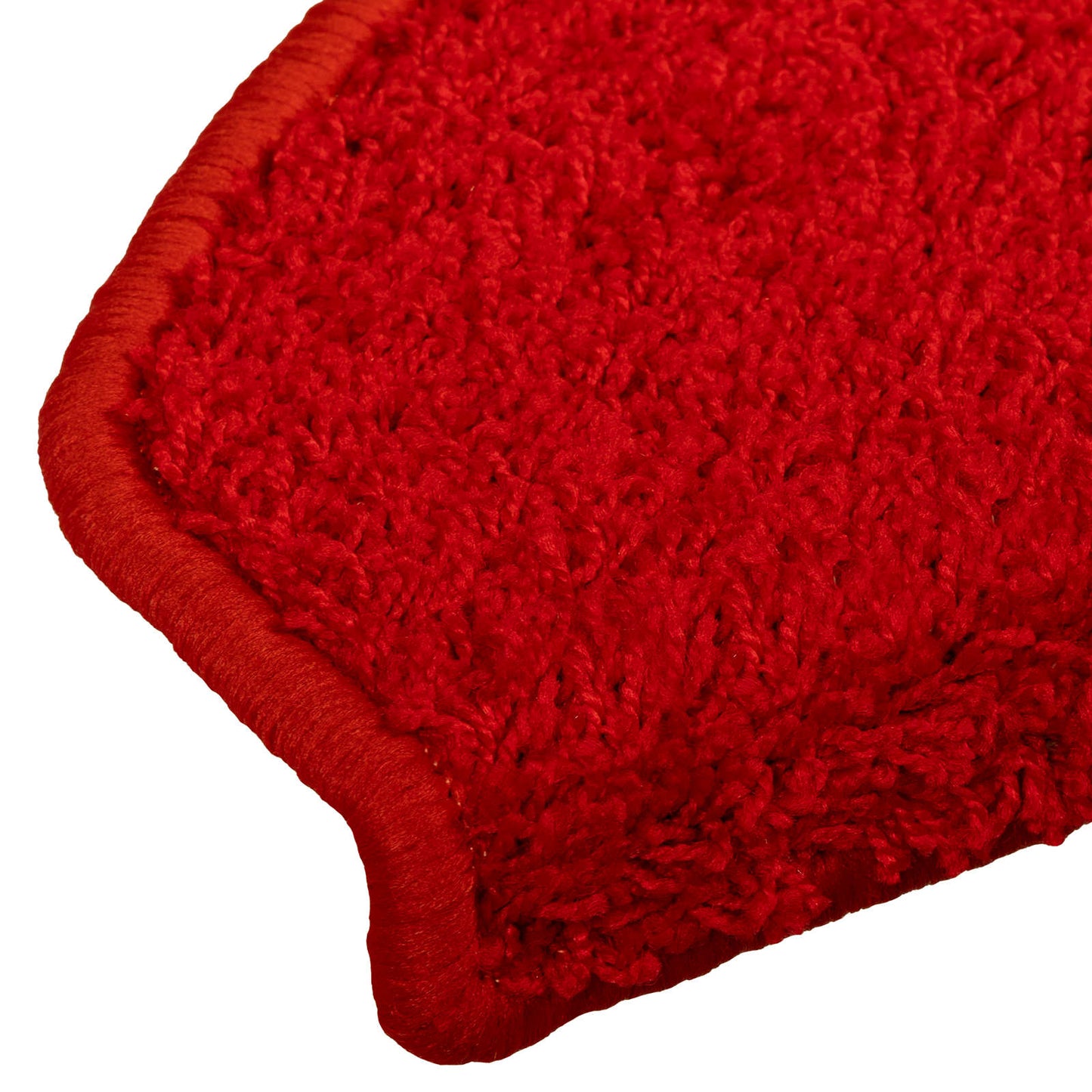 Selvlimende trappematter 15 pcs Rød 80 x 24,5 x 3,5 cm