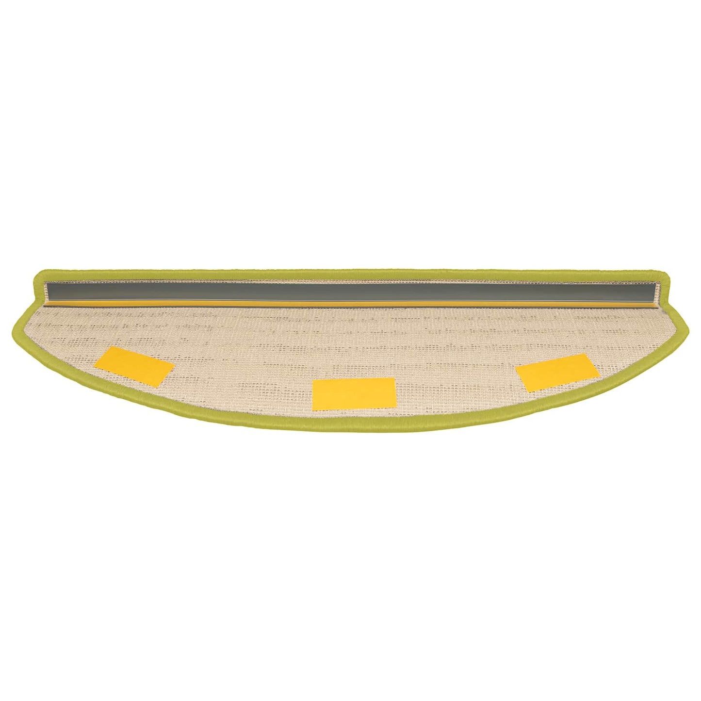 Selvlimende trappematter 15 pcs Grønn 80 x 24,5 x 3,5 cm
