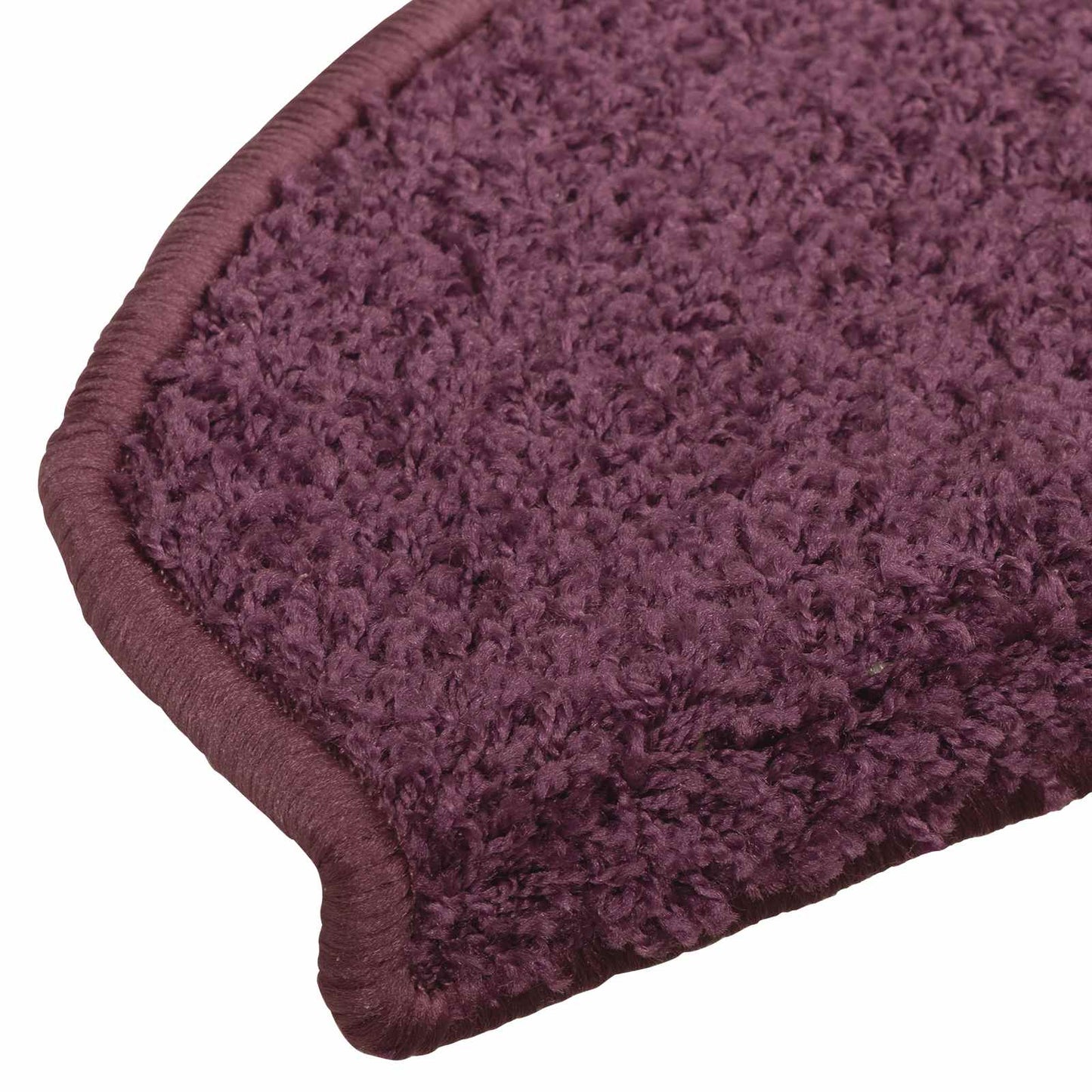 Selvlimende trappematter 15 pcs Mørk lilla 80 x 24,5 x 3,5 cm