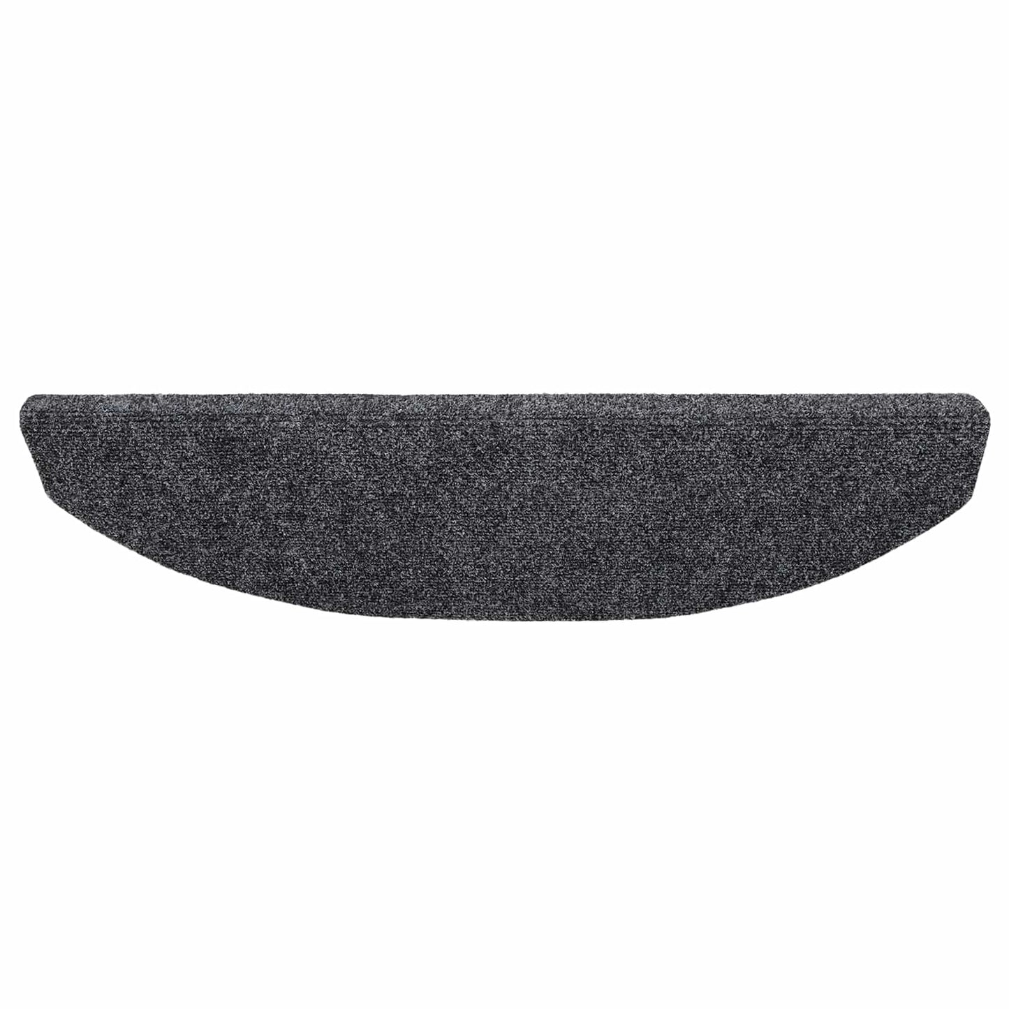 Selvlimende trappematter 15 pcs Mørkegrå 80 x 24,5 x 3,5 cm