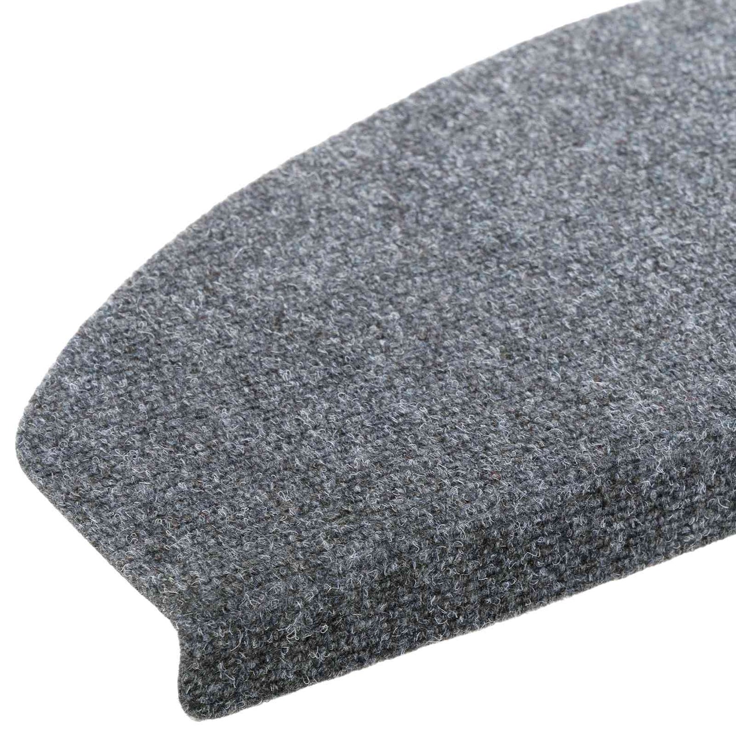 Selvlimende trappematter 15 pcs Lysegrå 80 x 24,5 x 3,5 cm