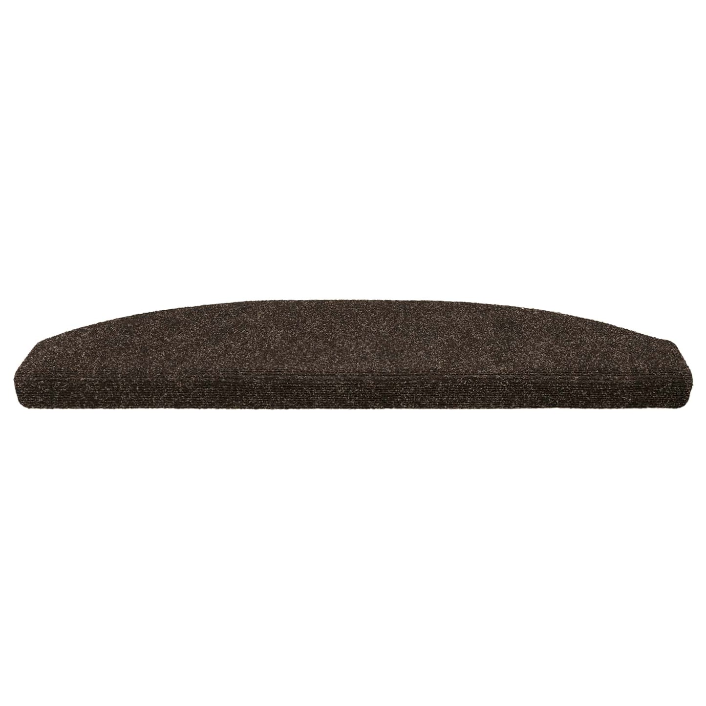 Selvlimende trappematter 15 pcs Mørk brun 80 x 24,5 x 3,5 cm