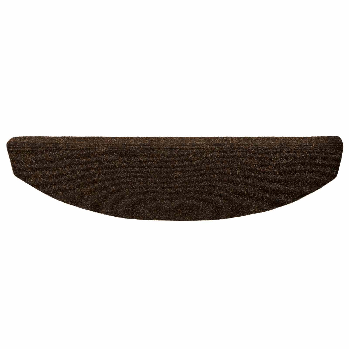 Selvlimende trappematter 15 pcs Brun 80 x 24,5 x 3,5 cm