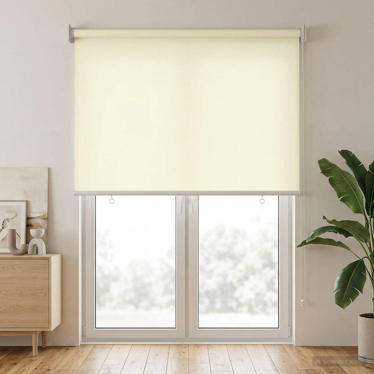 Rullegardin UV-beskyttelse Krem 60 x 230 cm Polyester