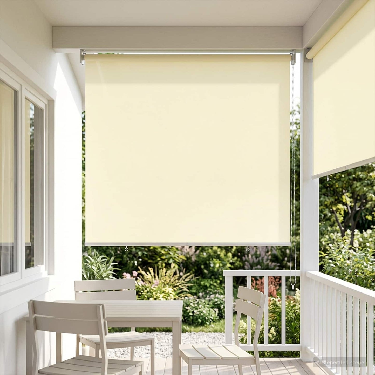 Rullegardin UV-beskyttelse Krem 100 x 230 cm Polyester