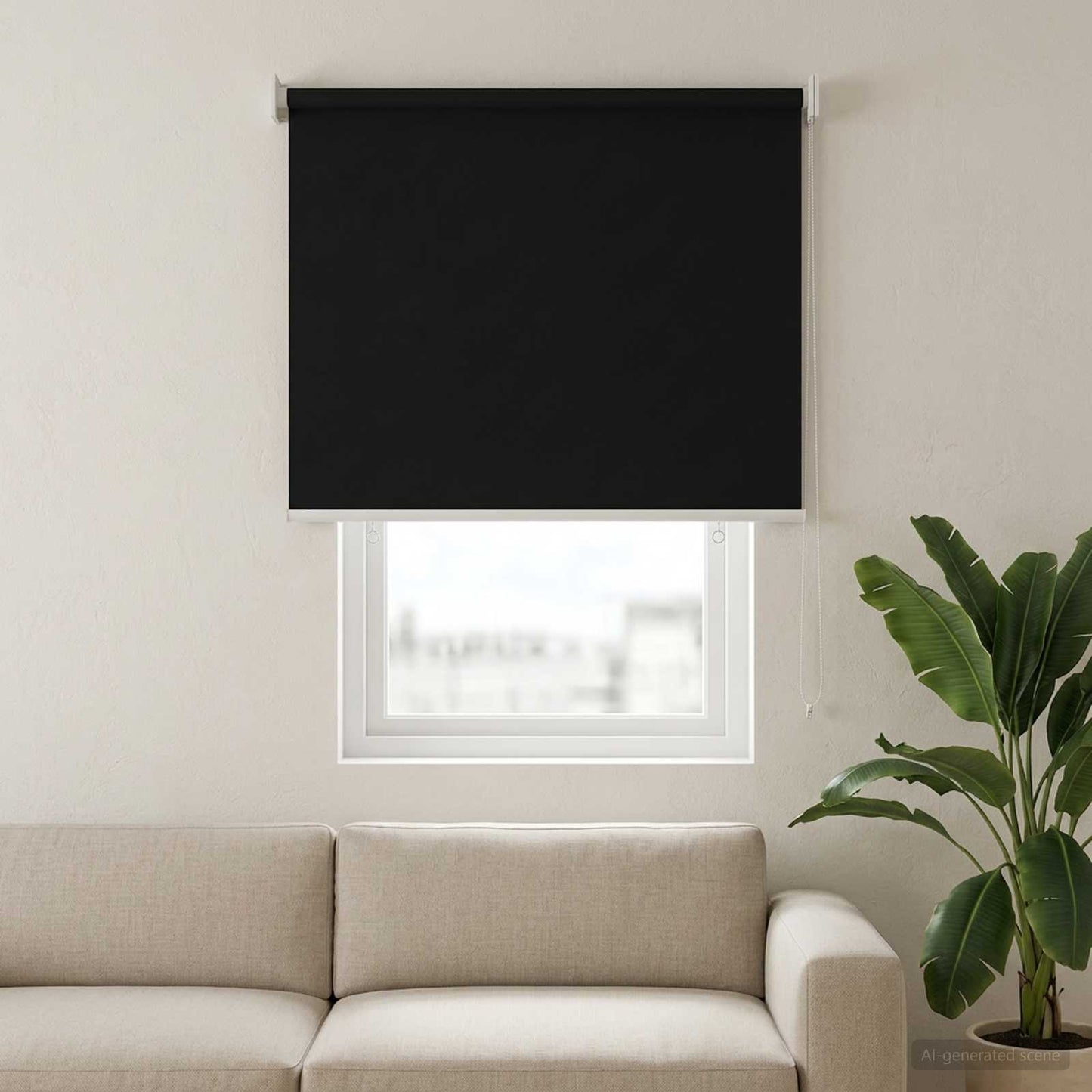 Rullegardin UV-beskyttelse Antrasitt 60 x 140 cm Polyester