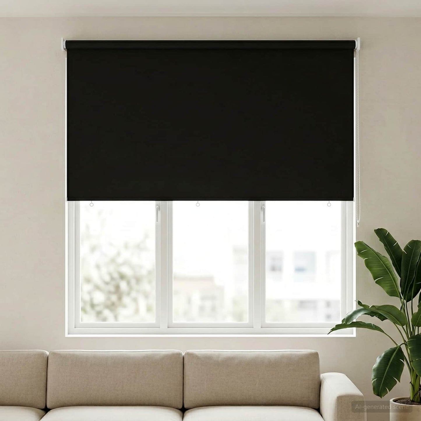 Rullegardin UV-beskyttelse Antrasitt 160 x 140 cm Polyester