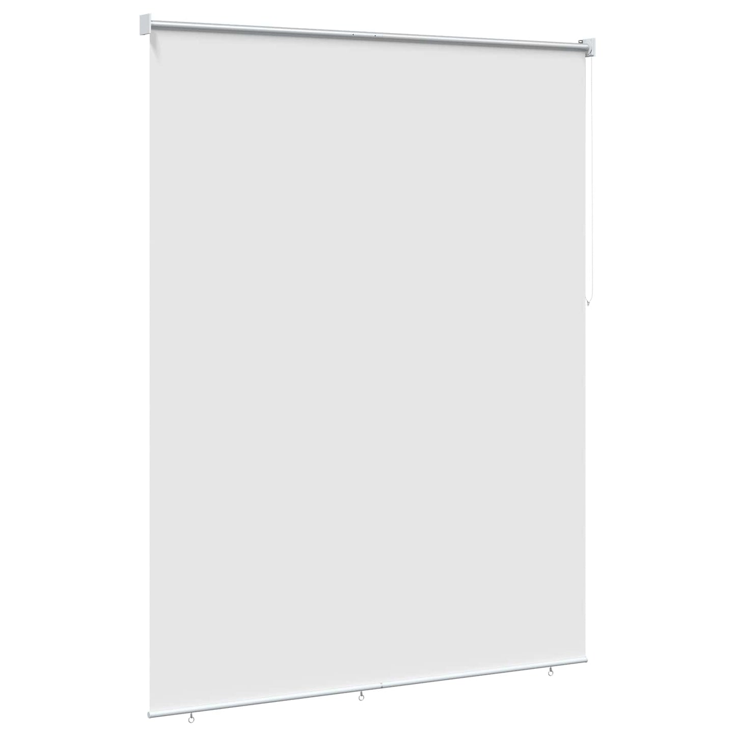 Rullegardin UV-beskyttelse Hvit 160 x 140 cm Polyester