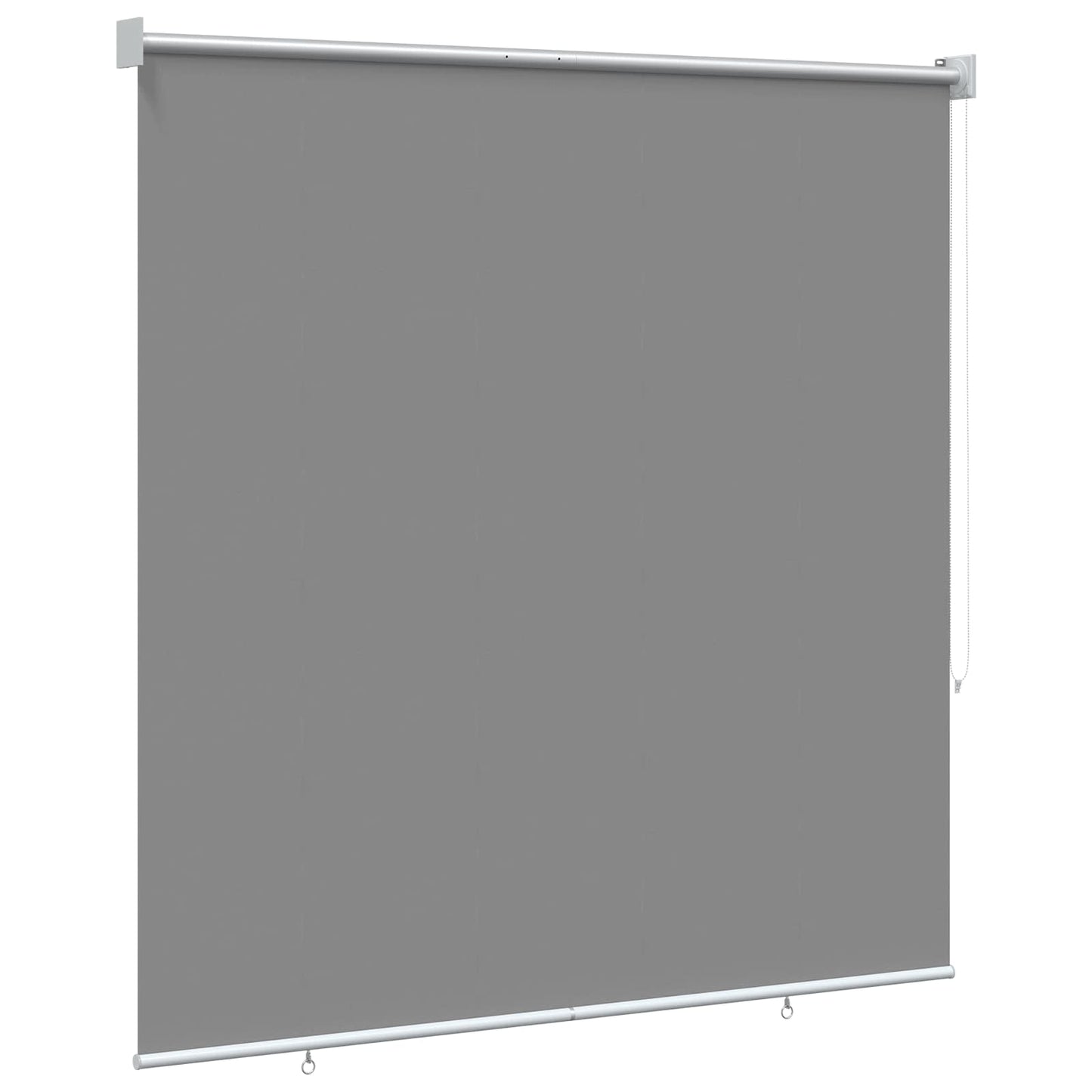 Rullegardin UV-beskyttelse Lysegrå 140 x 140 cm Polyester