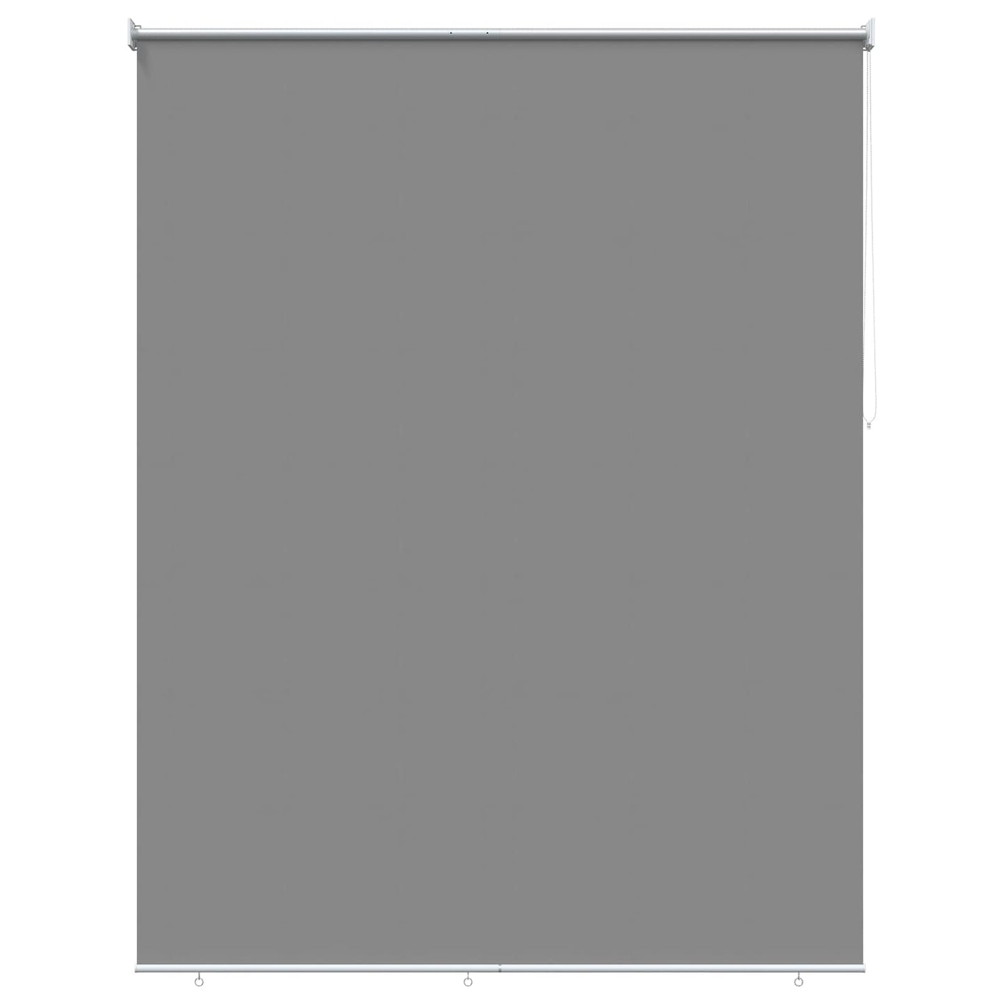 Rullegardin UV-beskyttelse Lysegrå 180 x 230 cm Polyester