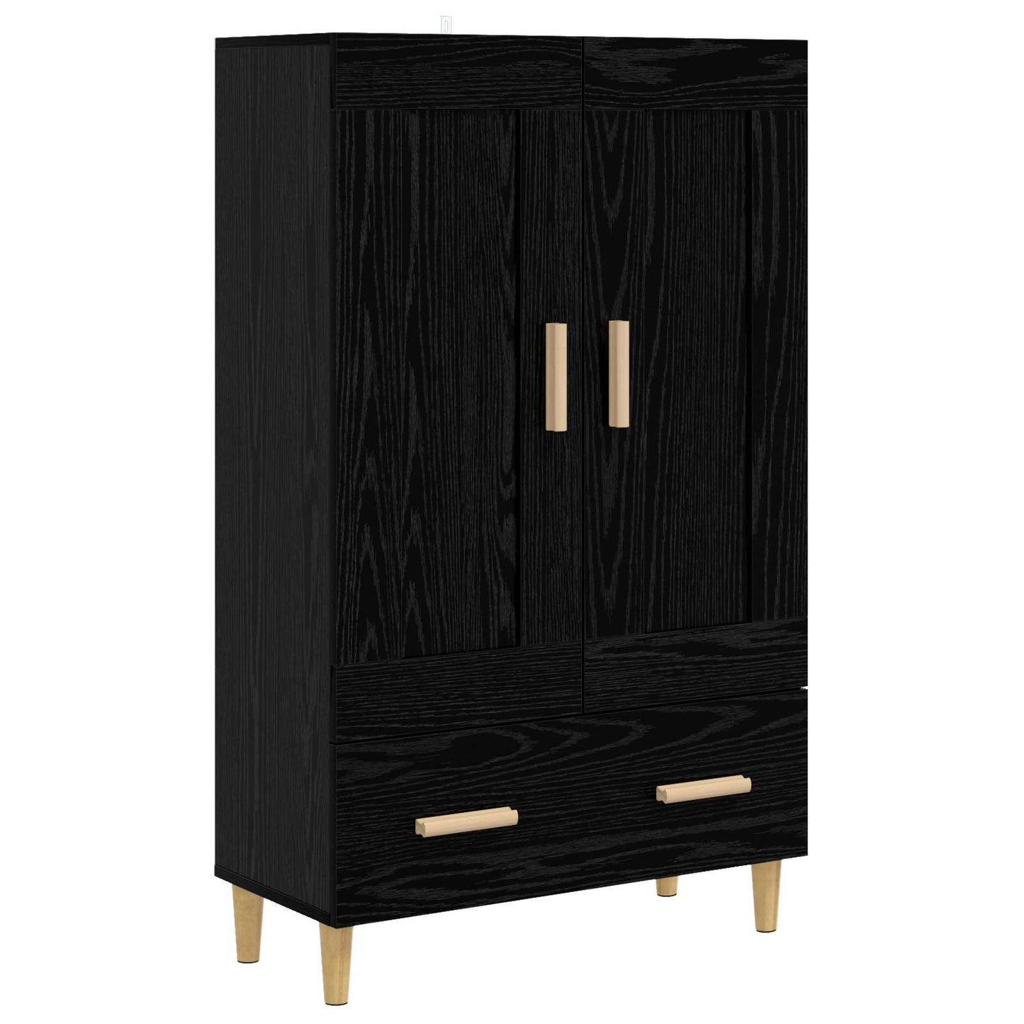 Høyskap Svart eik 70 x 31 x 115 cm Konstruert tre