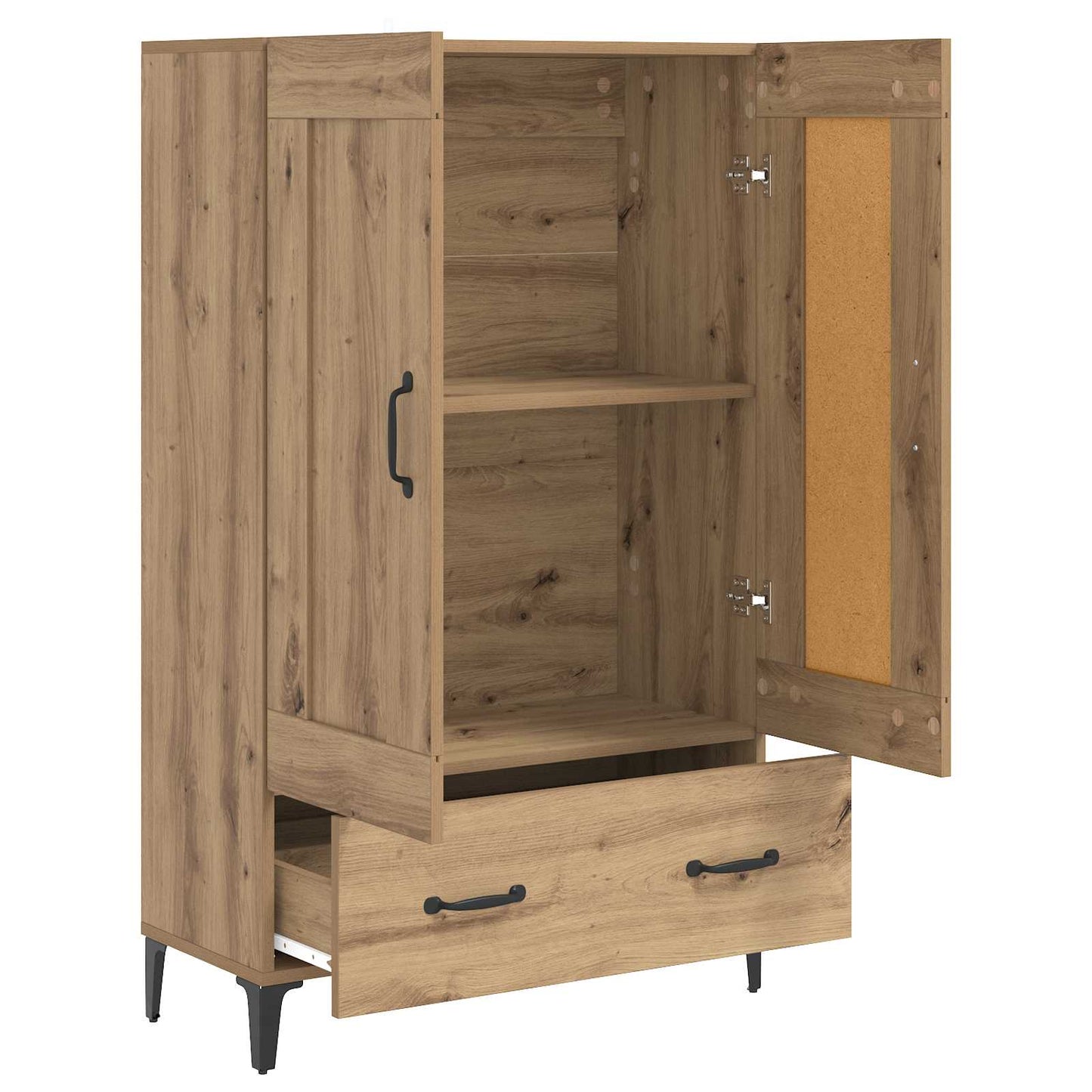 Høyskap Artisan eik 70 x 31 x 115 cm Konstruert tre