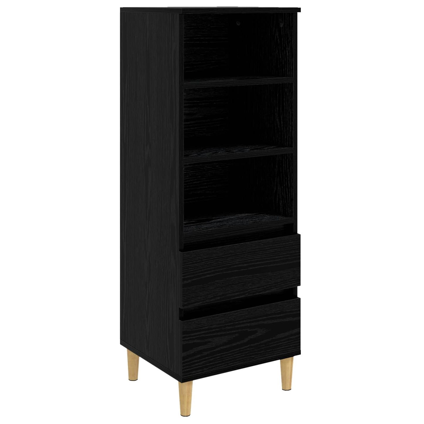 Høyskap Svart eik 40 x 36 x 110 cm Konstruert tre