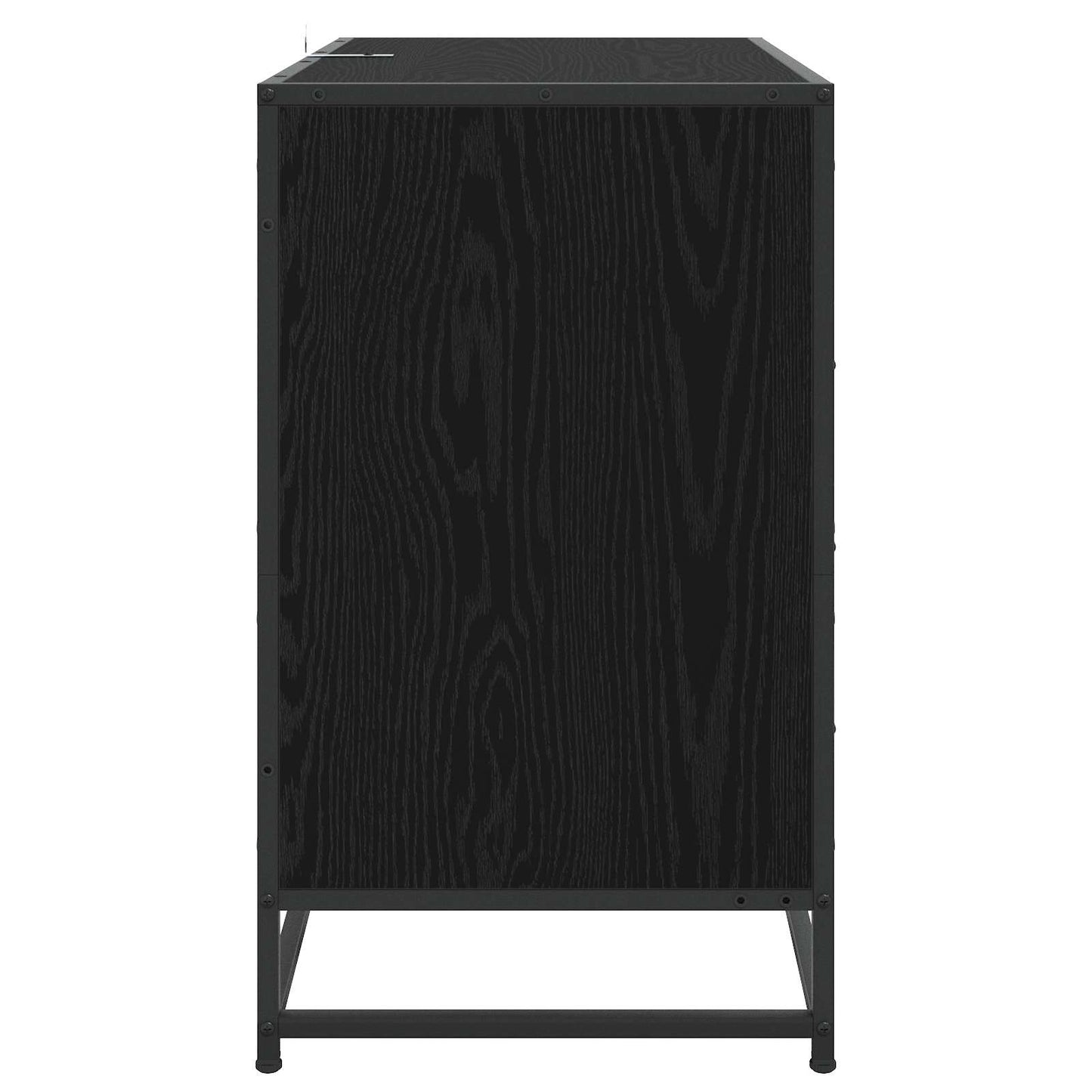 Skuffeskap 3-Skuff Svart eik 70 x 41 x 70 cm Konstruert tre